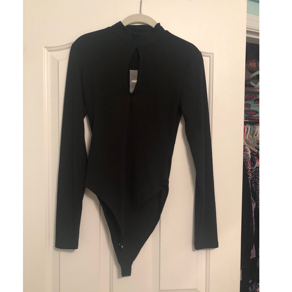 Black Turtleneck Bodysuit NWT